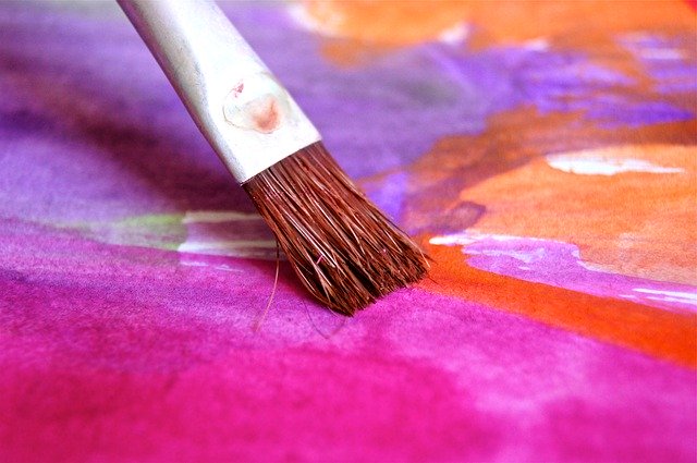 alt="art and paintbrush painting"
