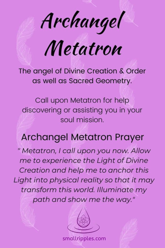 alt="Archangel Metatron Prayer"