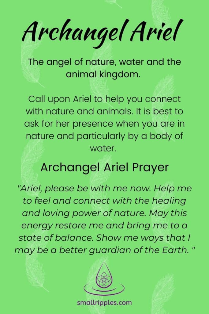 alt="archangel Ariel prayer"