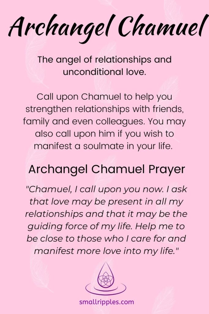 alt="archangel Chamuel prayer"