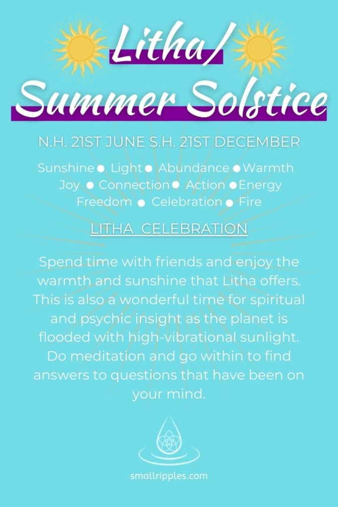 alt="Litha/summer solstice meaning and celebration"