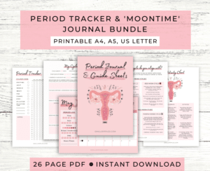 alt = "Period Tracker & Moontime Journal Bundle"