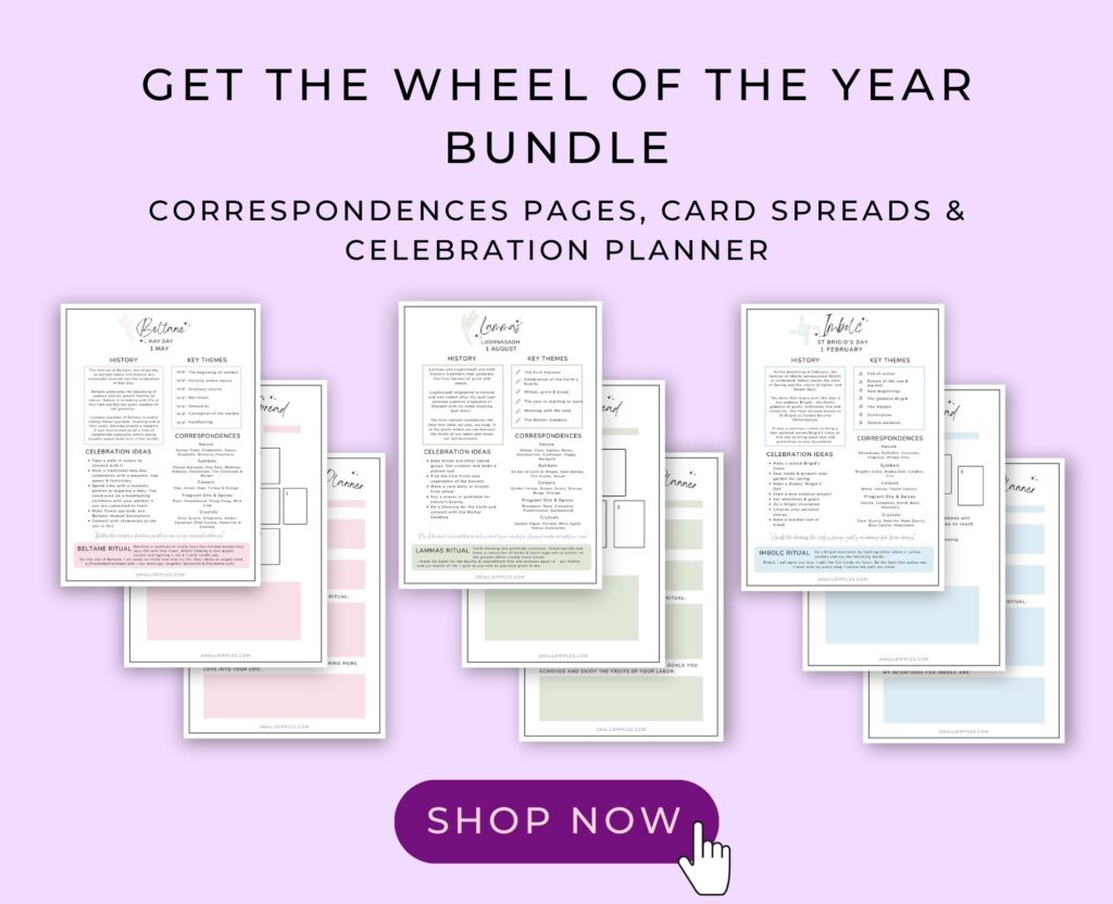 alt="Wheel of the Year printable"